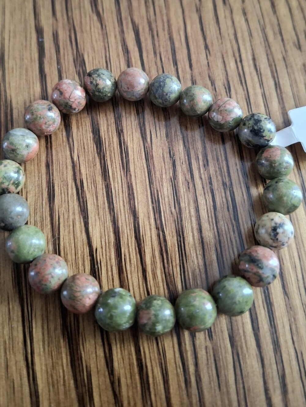 Unakite Beaded 6mm Stretch Bracelet